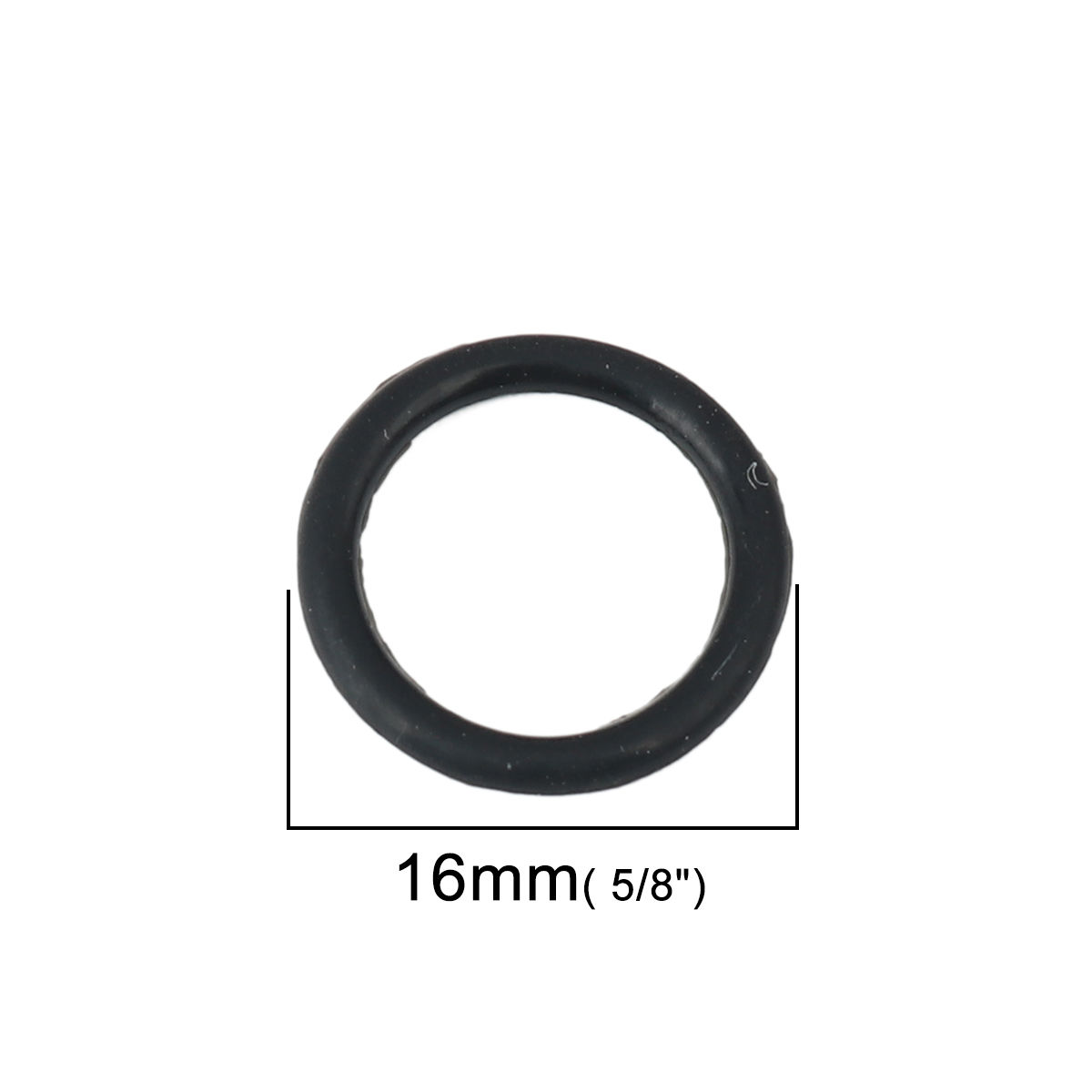 Picture of Rubber Connectors Round Black 16mm Dia., 100 PCs