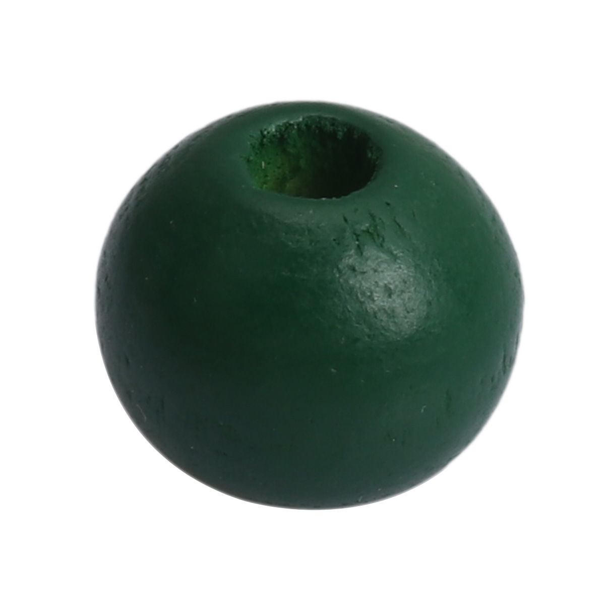 Imagen de Madera Espaciador Cuentas Ronda Verde Oscuro Aprox 10mm Dia, Agujero: Aprox 3.1mm, 200 Unidades