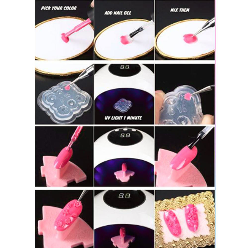 Picture of Silicone Resin Mold For Jewelry Making Rectangle Transparent Clear Christmas 5.3cm x 3.2cm, 1 Piece