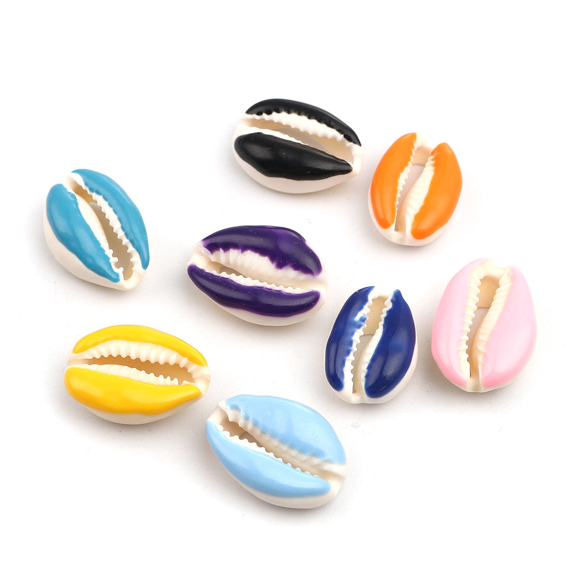 Picture of Natural Shell Loose Beads Conch/ Sea Snail Orange About 25mm x 17mm-18mm x 14mm, 10 PCs