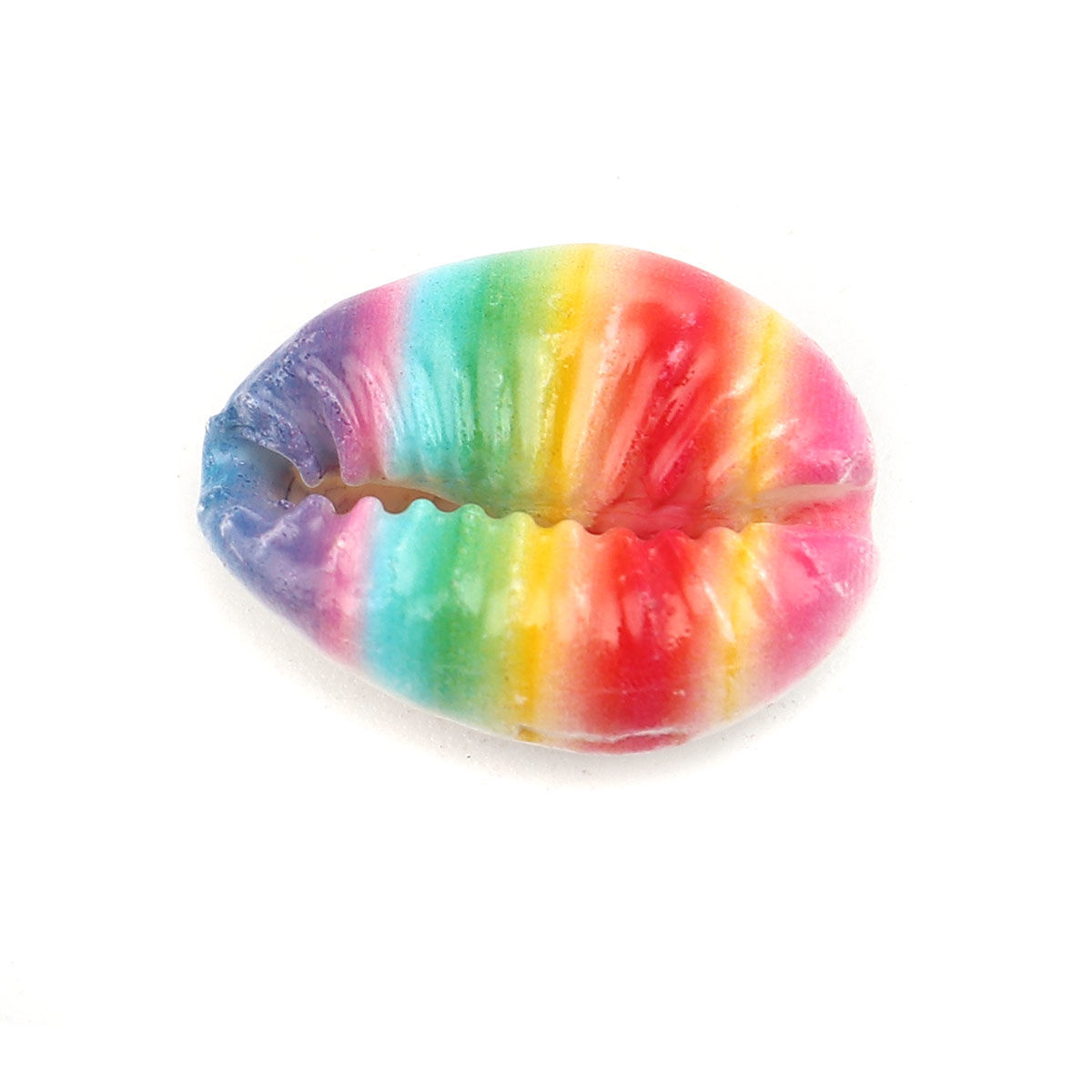 Picture of Natural Shell Loose Beads Conch/ Sea Snail Multicolor About 25mm x 17mm-18mm x 14mm, 10 PCs
