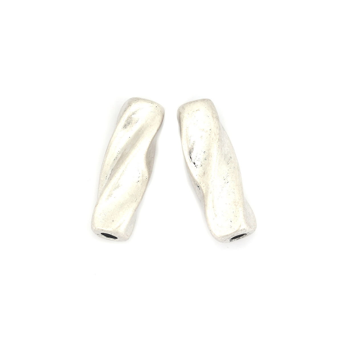 Изображение Цинковый Сплав Бусины Цилиндр Античное Серебро заполненный Около 23мм x 8мм, Отверстие:примерно 2.5мм, 5 ШТ