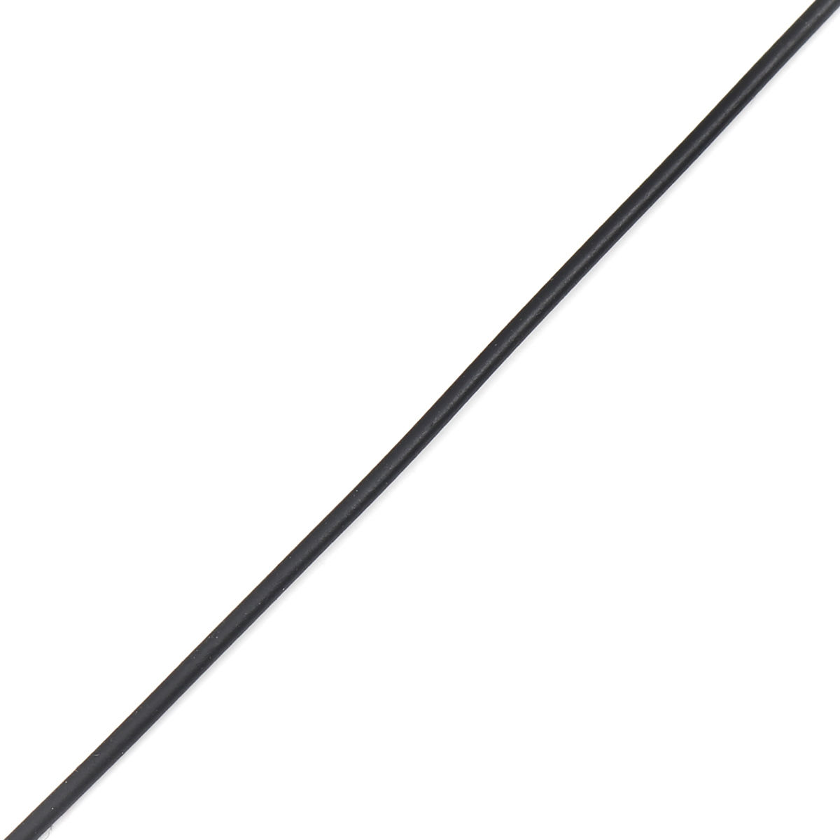 Imagen de Collar de Cuerda Trenzada Aleación + Caucho ,Negro y47.5cm de longitud, 10 Unidades