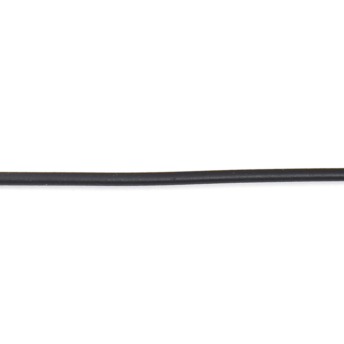 Imagen de Collar de Cuerda Trenzada Aleación + Caucho ,Negro y47.5cm de longitud, 10 Unidades
