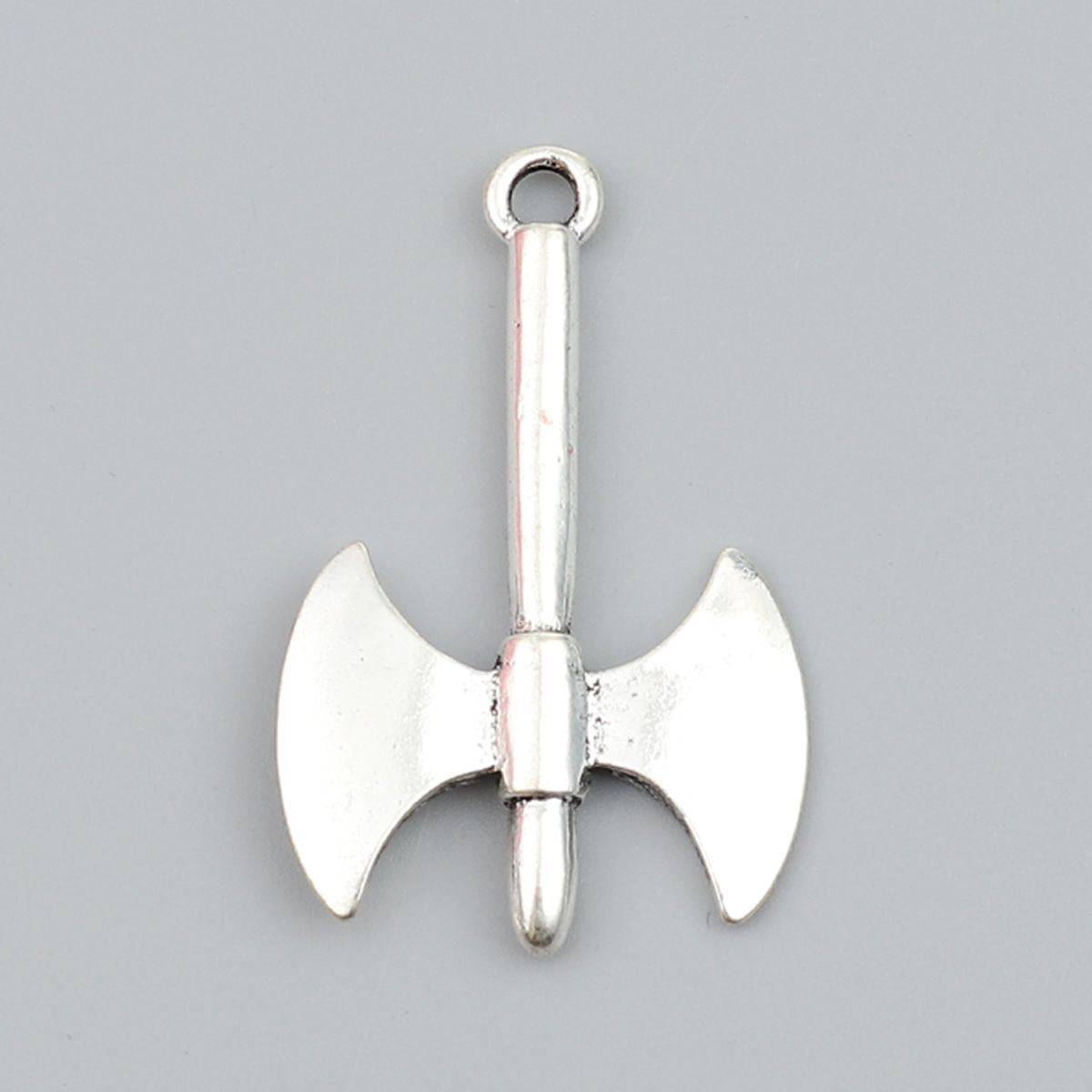 Picture of Zinc Based Alloy Pendants Axe Antique Silver Color 40mm x 25mm, 5 PCs