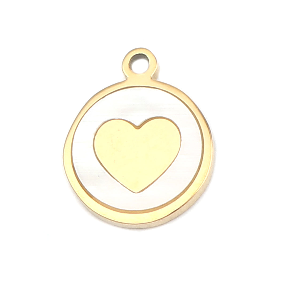 Imagen de 304 Stainless Steel Charms Round Cross