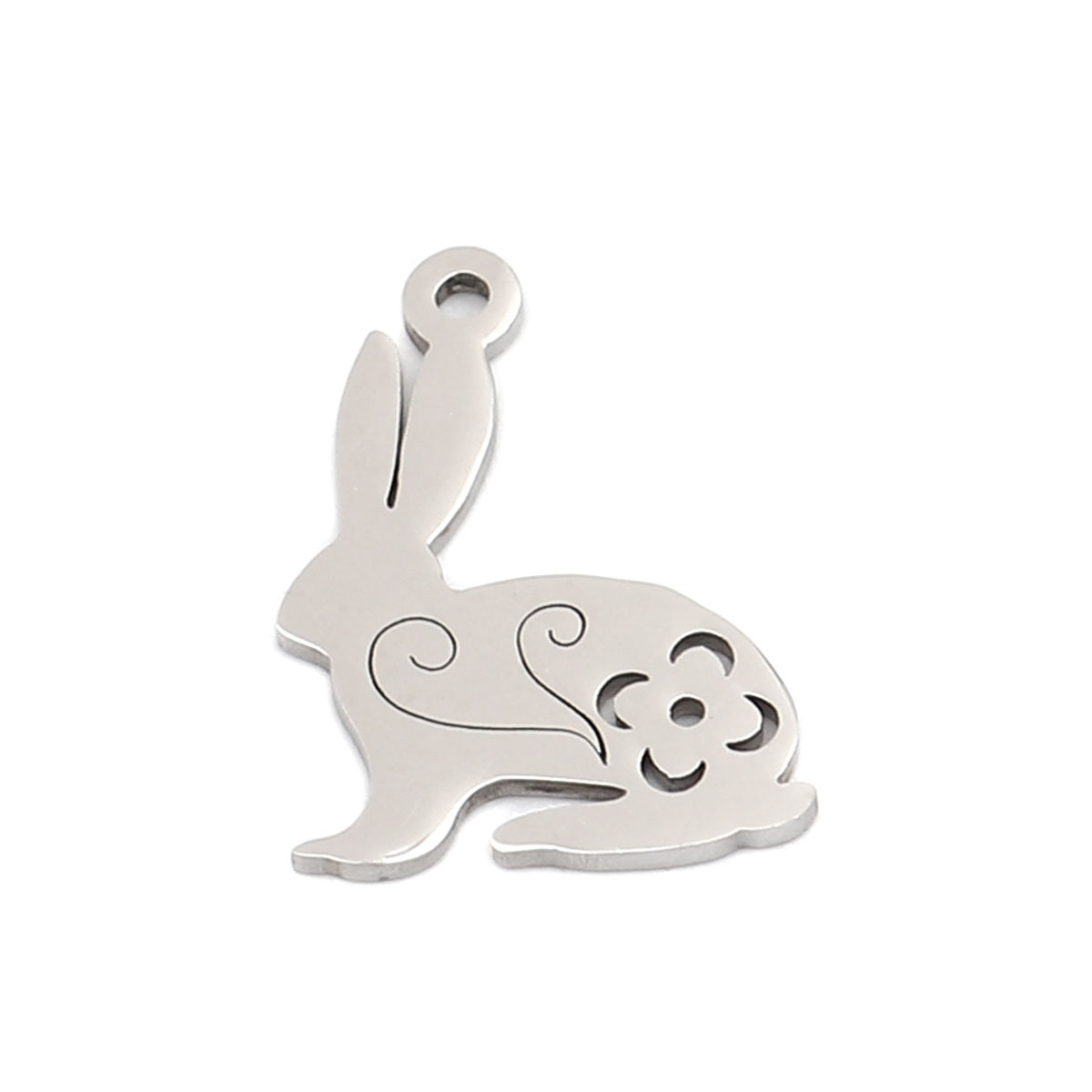 Picture of 304 Stainless Steel Charms Elephant Animal