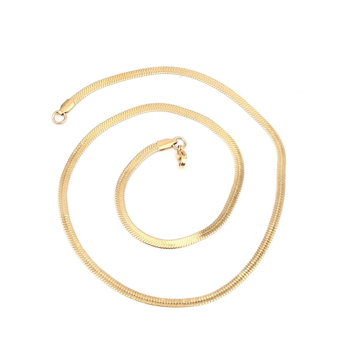 Imagen de 1 Unidad Enchapado al Vacío 304 Acero Inoxidable Collares Chapado en Oro 50.2cm longitud