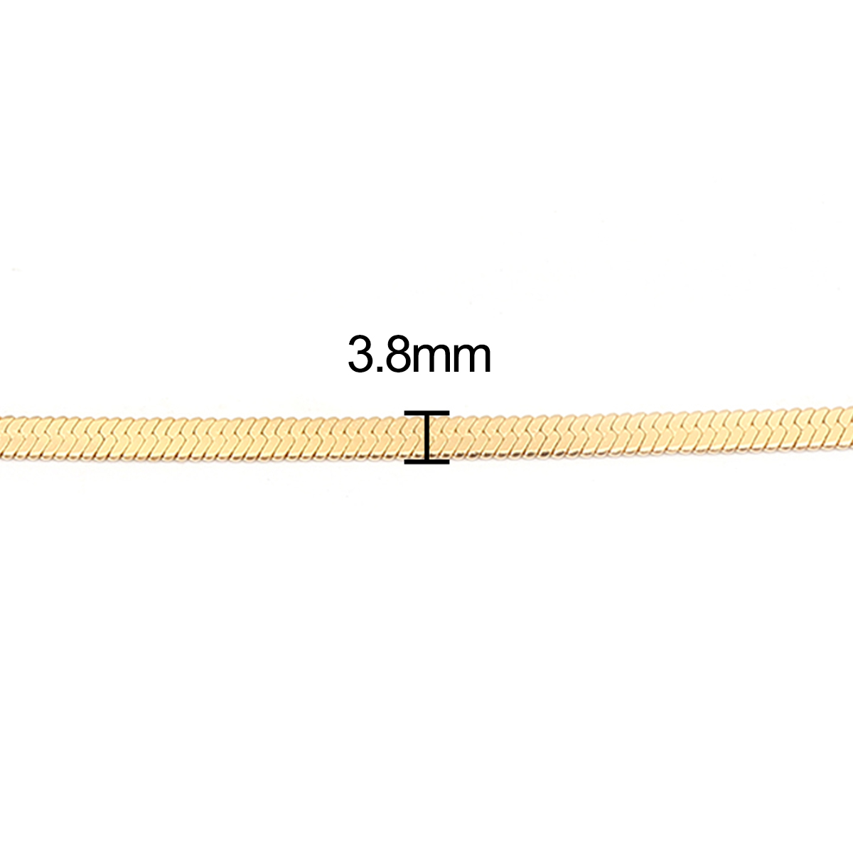 Imagen de 1 Unidad Enchapado al Vacío 304 Acero Inoxidable Collares Chapado en Oro 50.2cm longitud