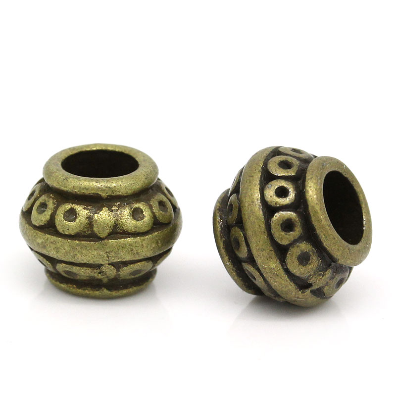 Picture of Spacer Beads Lantern Antique Bronze 9x7mm,Hole:Approx 4mm,100PCs