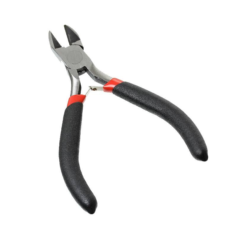 Picture of Stainless Steel Diagonal Cutting Pliers Black Jewelry Making Hand Tools 11cm(4 3/8"),1 Piece 