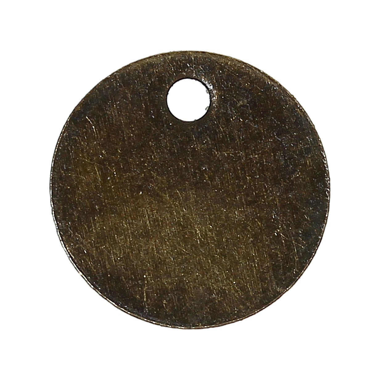 Imagen de Colgantes Aleación de Ronda Tono Bronce Rhinestone 8mm Diámetro, 500 Unidades 