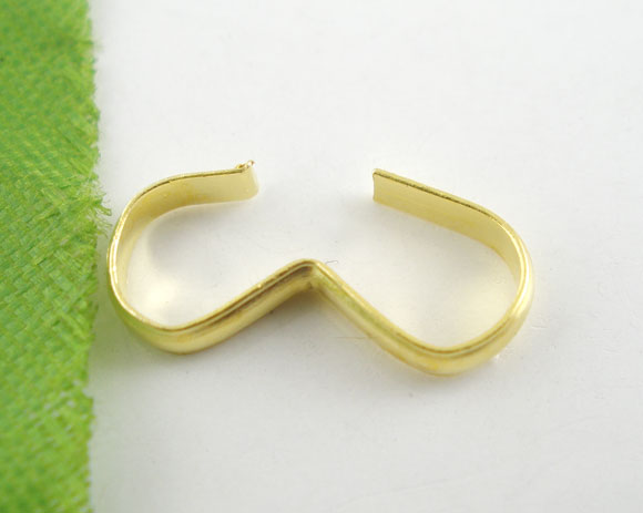 Imagen de Conectores Aleación de Número Chapado en Oro 13mm x 6mm, 200 Unidades