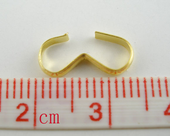 Imagen de Conectores Aleación de Número Chapado en Oro 13mm x 6mm, 200 Unidades
