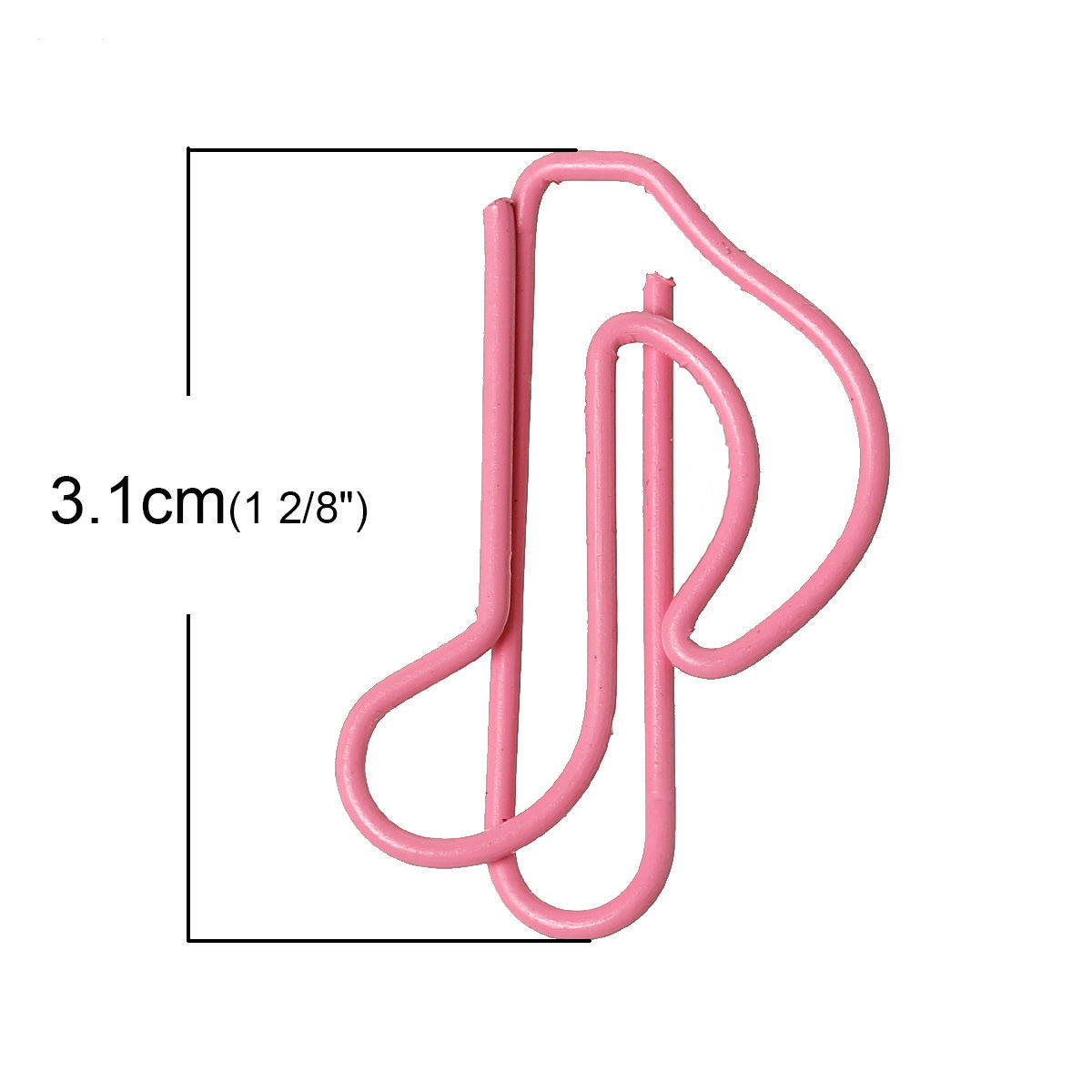 Picture of Bookmarks Paper Clip Musical Note Pink 3.1cm x 20.0mm, 50 PCs
