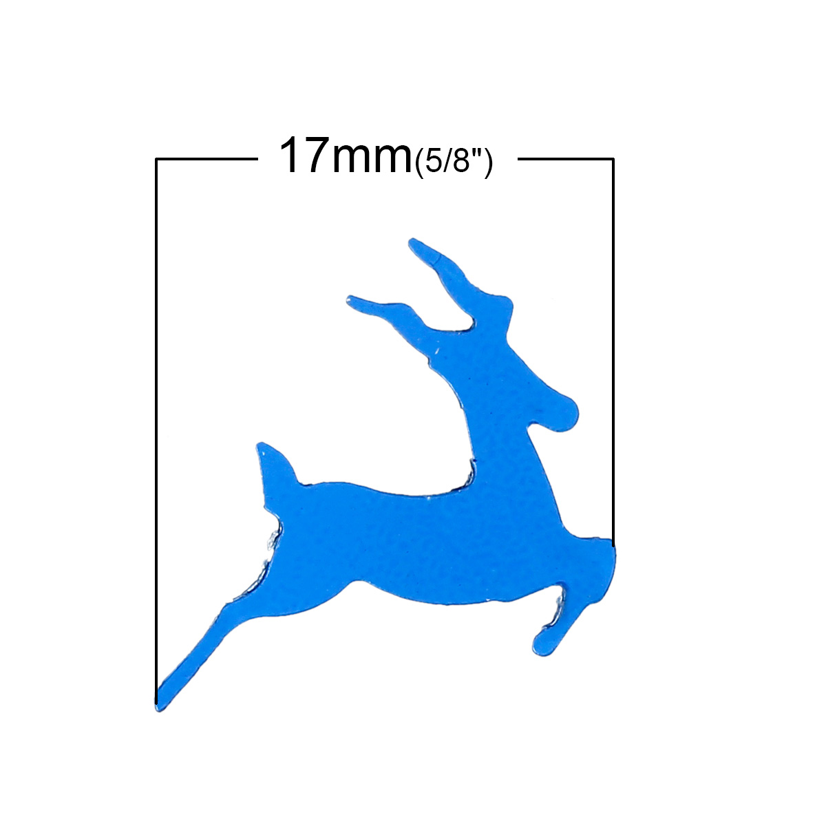 Picture of PVC Sequins Paillettes Christmas Reindeer At Random 18mm x17mm( 6/8" x 5/8"), 5000 PCs
