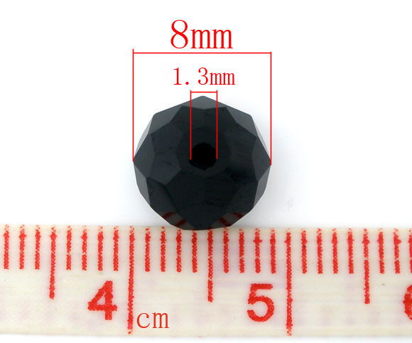 Изображение Смешанные Бусины-рондель 8mm Стеклянные Имитации Кристаллов Сваровски 5040 Отверстие:1.3мм ,Проданные 100 шт