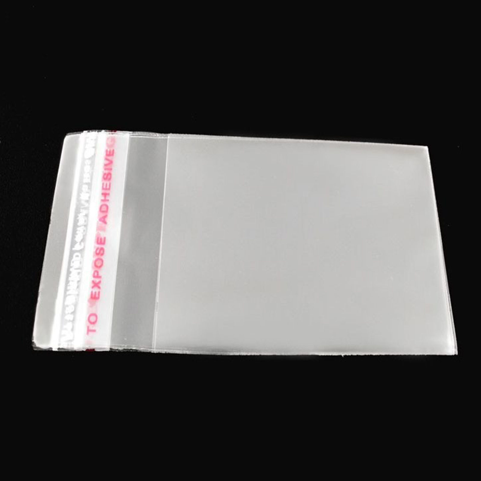 Picture of 2000 PCs Plastic Self Seal Self Adhesive Bags Rectangle Transparent Clear (Usable Space: 4.5x4cm) 6cm x 4cm