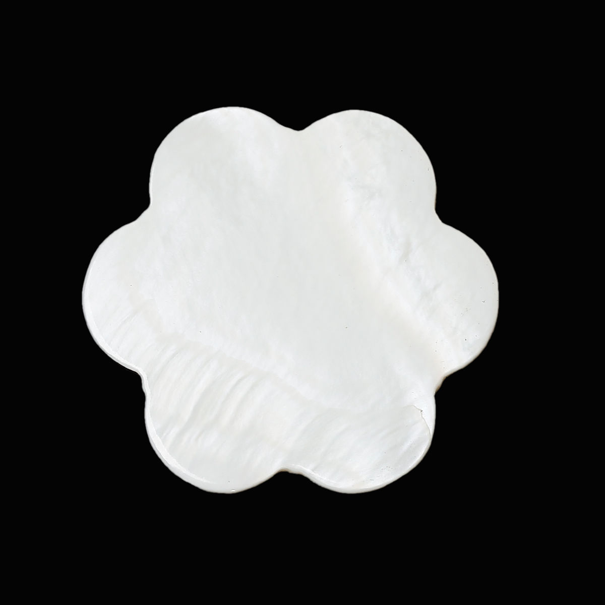 Picture of Natural Shell Cabochons Embellishments Findings Flower White 3.0mm x 3.0mm, 10 PCs