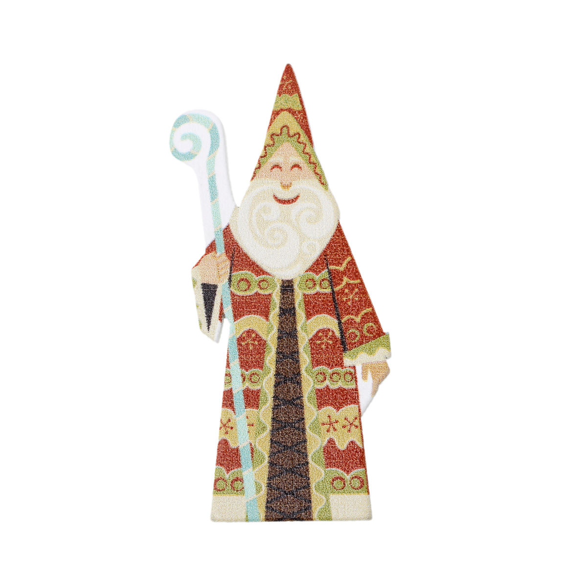 Picture of Natural Wood Embellishments Findings Christmas Santa Claus Multicolor 8.0cm x 3.7cm , 20 PCs