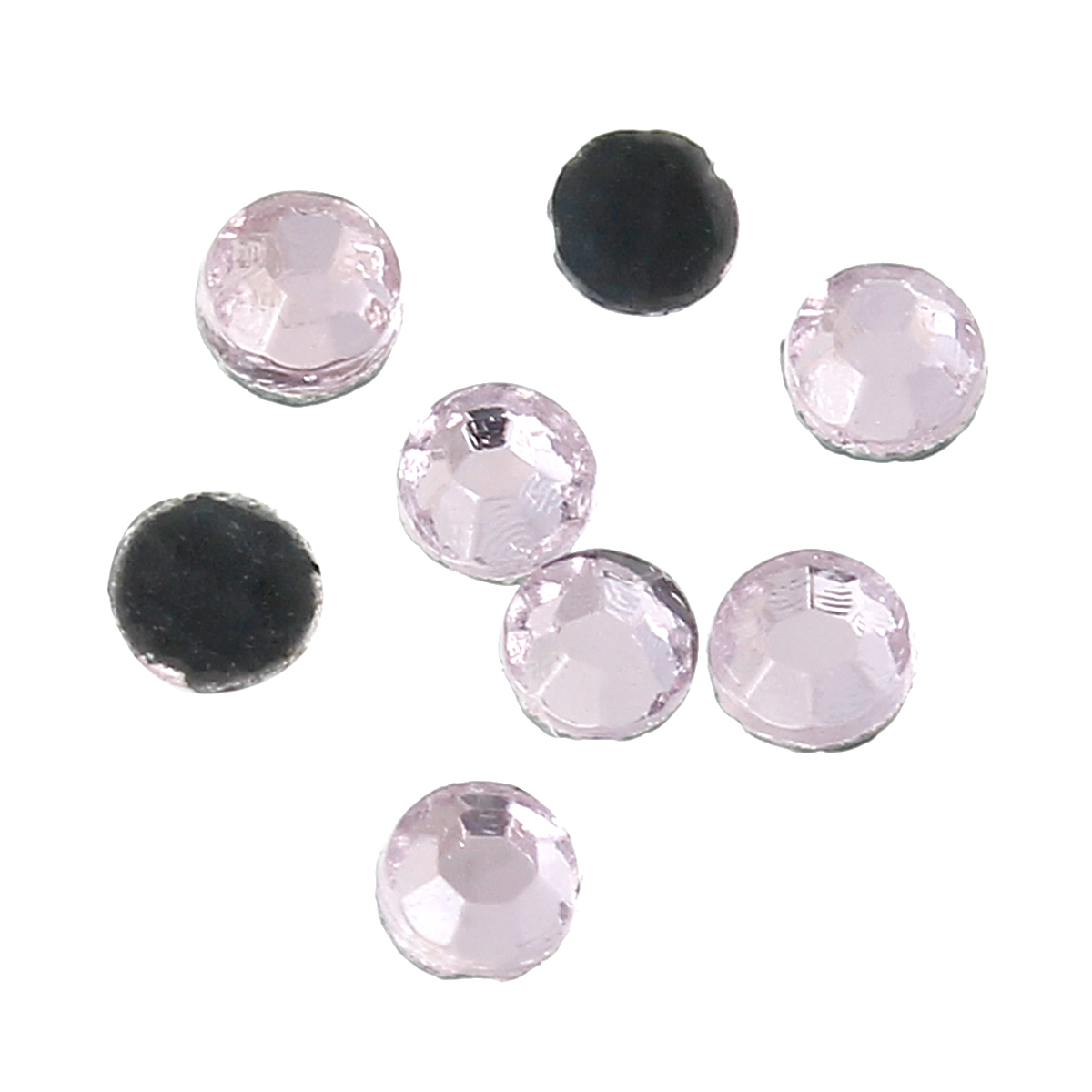 Bild von Strass Strass Hotfix Rund Hellrosa Facettiert 2mm D., 5000 Stück
