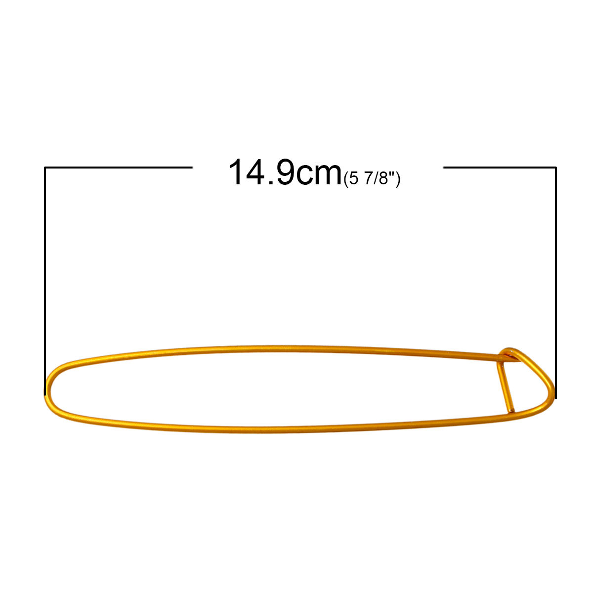Bild von Aluminium Brosche Zufällig Mix 14.9cm x 26mm, 10 Stücke