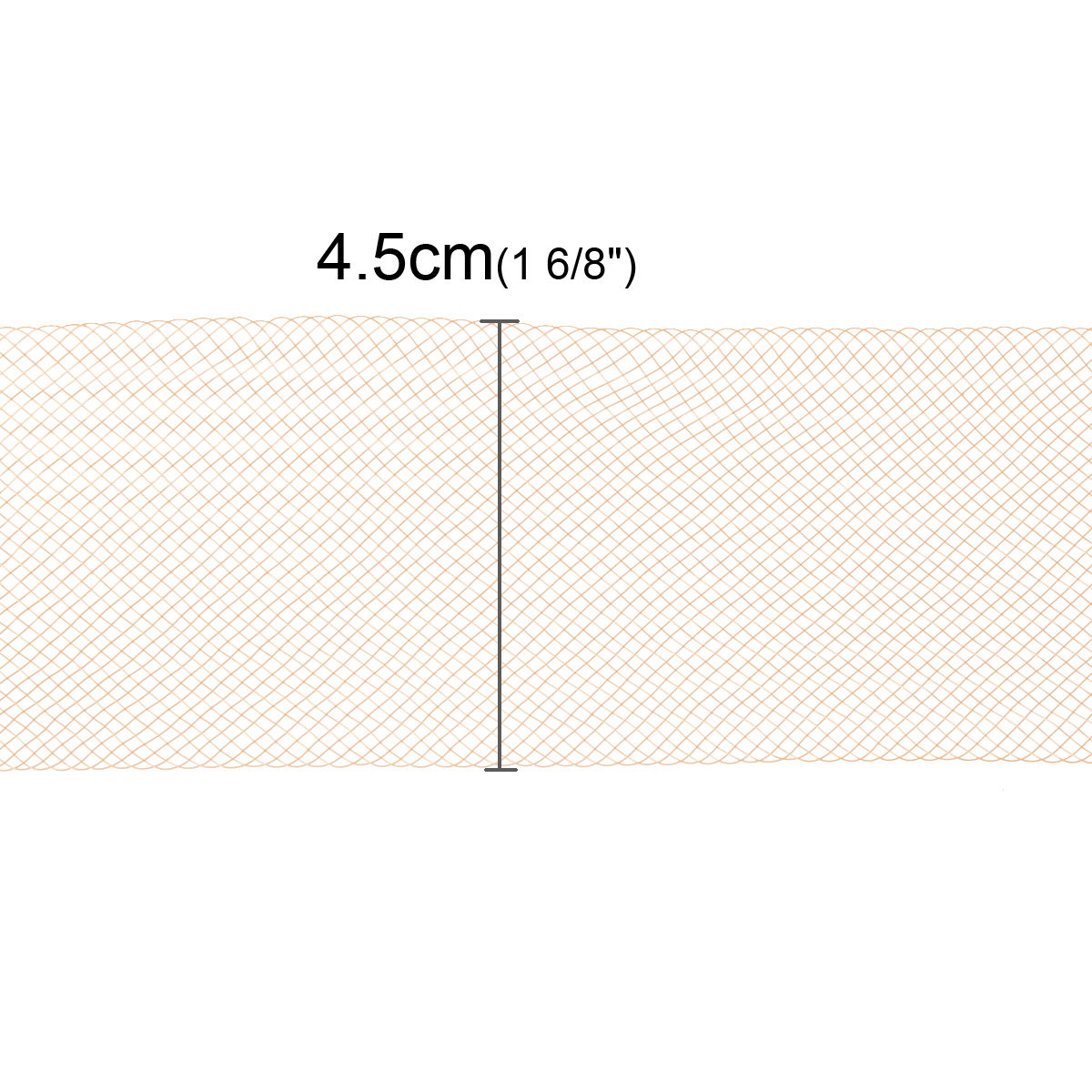 Imagen de Crinolina Crin llana para la boda Sombreros Nylon de Agua roja 4.5cm, 2 atados (Aprox 20 M/Atado)