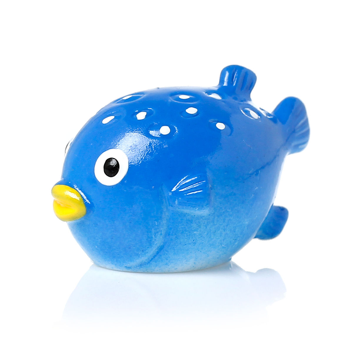 Picture of Resin Embellishments Fish Animal Blue 25mm(1") x 17mm( 5/8"), 10 PCs