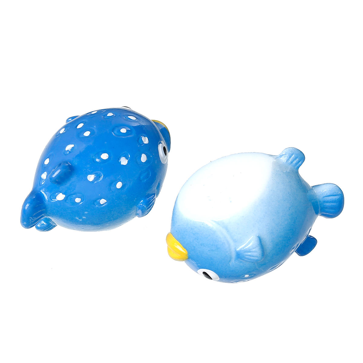 Picture of Resin Embellishments Fish Animal Blue 25mm(1") x 17mm( 5/8"), 10 PCs