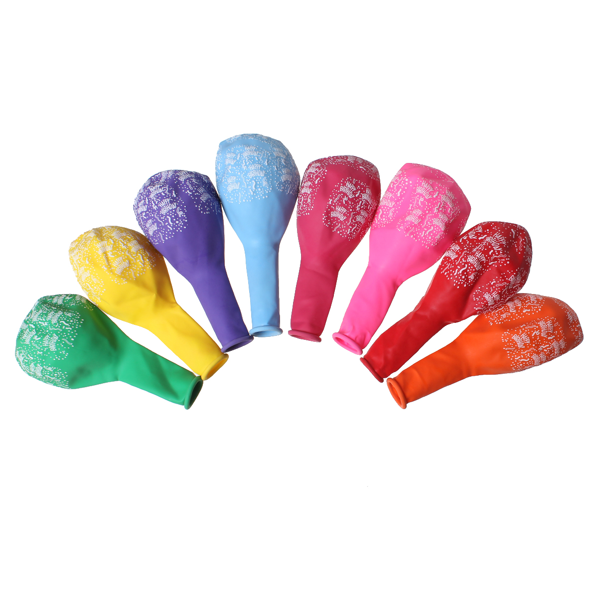 Picture of Latex Balloon Round At Random Mixed Alphabet /Letter Pattern 13.0cm-14.5cm x 7.5cm-8.0cm, 10 PCs