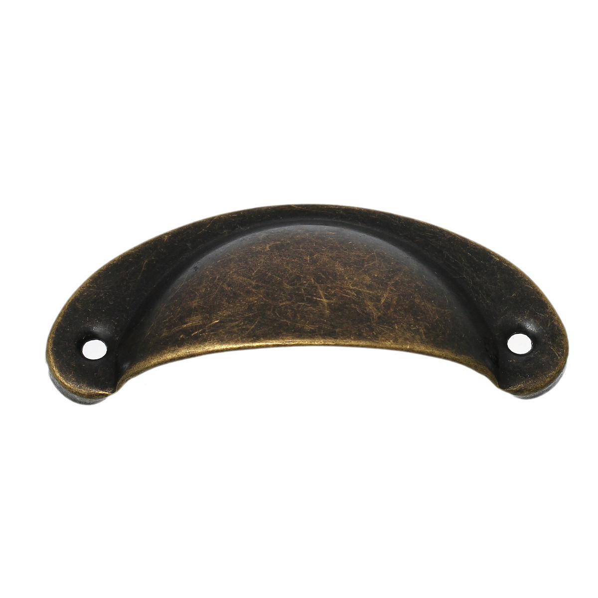 Picture of Iron Based Alloy Drawer Handles Pulls Knobs Cabinet Furniture Hardware Half Moon Antique Bronze 8.2cm x3.3cm(3 2/8" x1 2/8") - 8.1cm x3.3cm(3 2/8" x1 2/8"), 10 PCs
