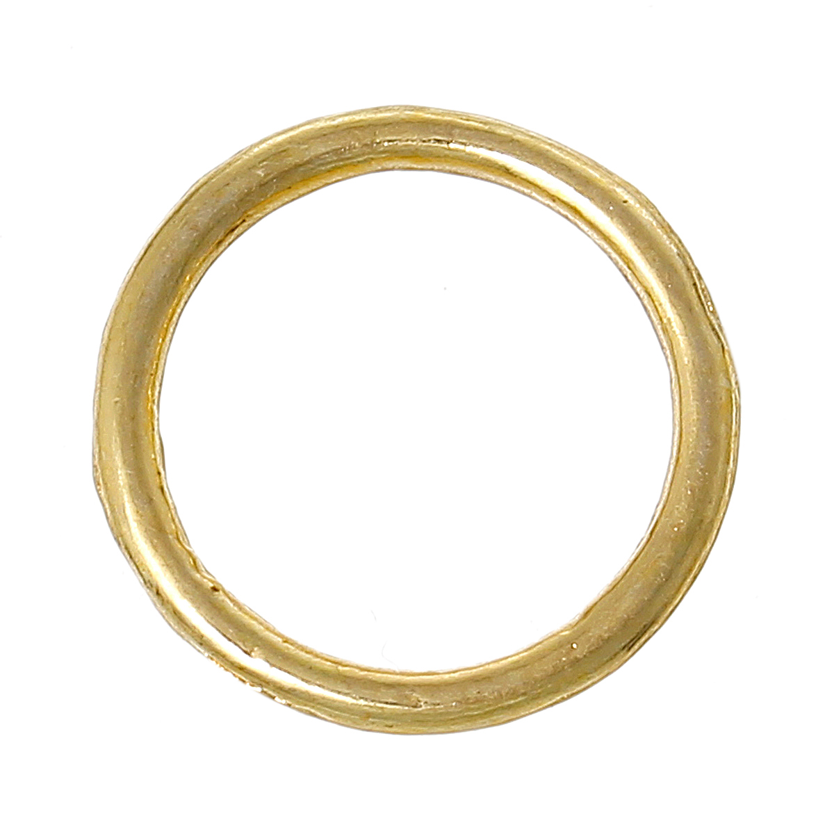 Picture of 300 PCs 14mm Dia., 1.5mm(15 gauge) Zinc Based Alloy Closed Soldered Jump Rings Findings For Jewelry Making Gold Plated Round