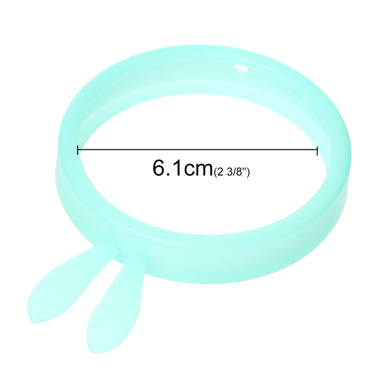 Imagen de Pulseras Silicona de verde menta 22cm de longitud, 5 Unidades
