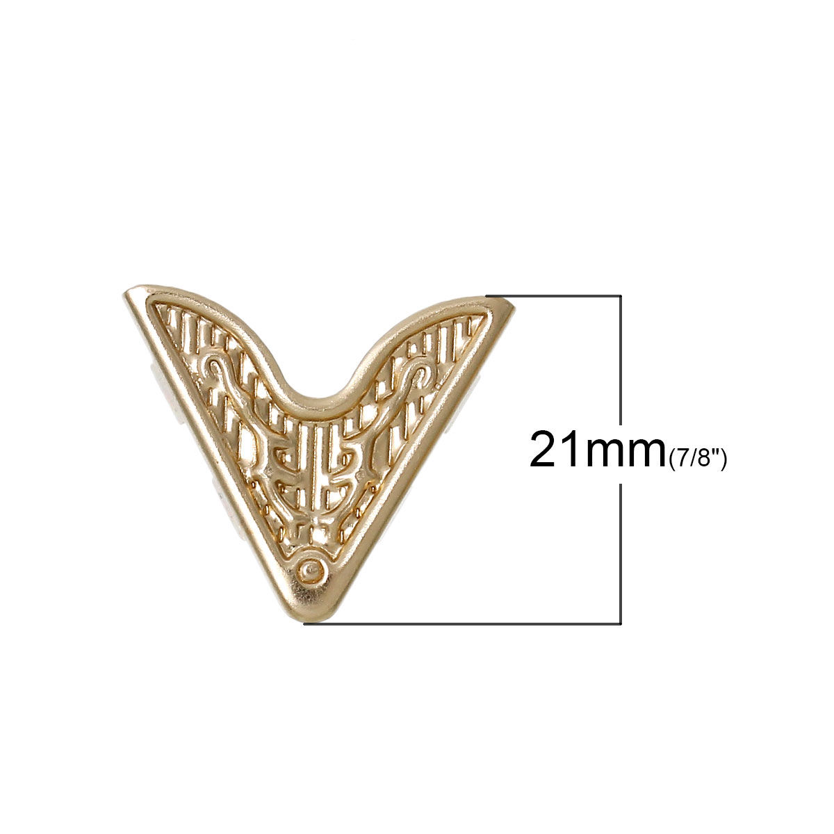 Picture of Iron Based Alloy Book Scrapbooking Albums Menus Folders Corner Protector Rose Gold 21mm x18mm( 7/8" x 6/8"), 200 PCs