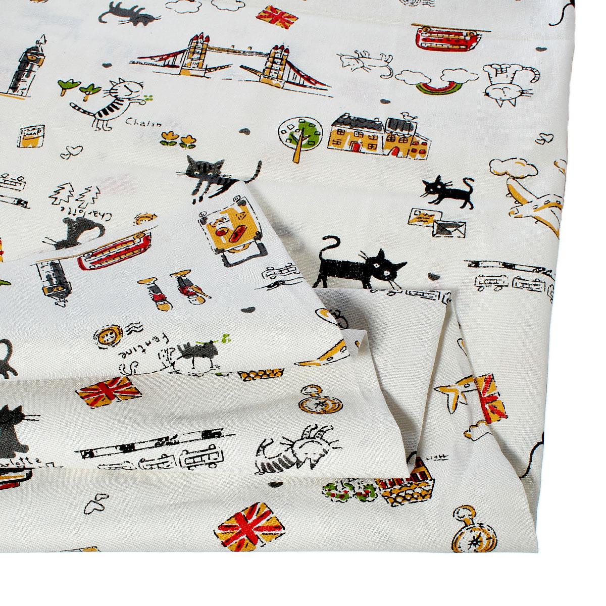 Picture of Cotton & Linen Fabric Multicolor Mixed Pattern Sewing DIY Cloth 150.0cm(59") x 100.0cm(39 3/8") , 1 M