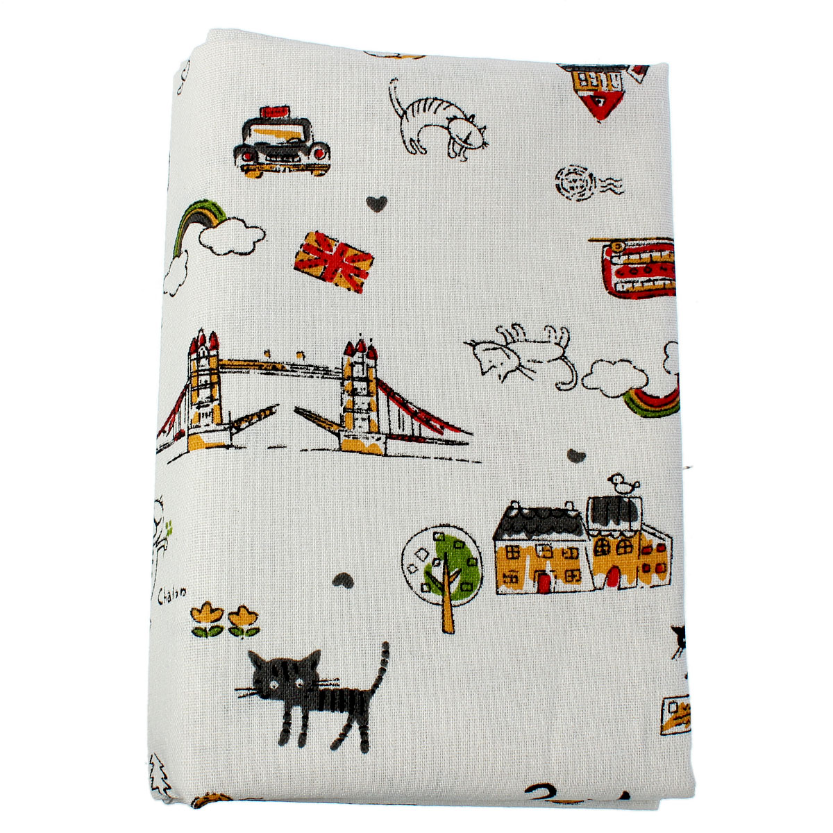 Picture of Cotton & Linen Fabric Multicolor Mixed Pattern Sewing DIY Cloth 150.0cm(59") x 100.0cm(39 3/8") , 1 M