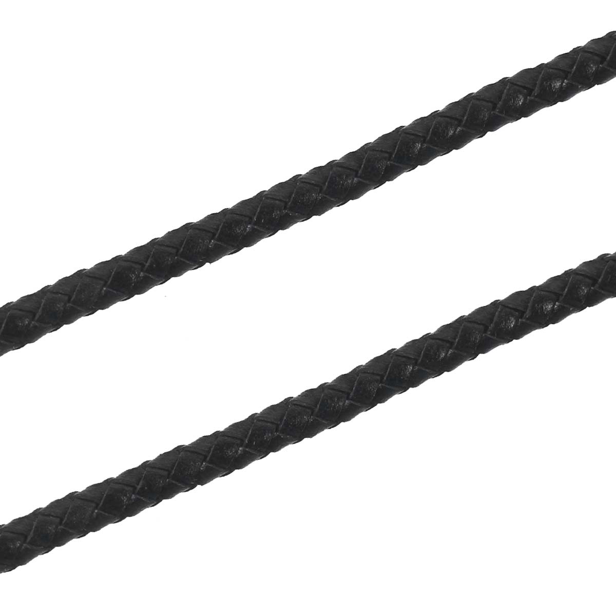 本革 ジュエリー スレッド、コード 黒 5.5mm、 2 メートル の画像