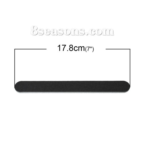 Imagen de Herramientas de decoración de uñas Cuero , Negro , 17.8cm x 2.0cm 10 Unidades