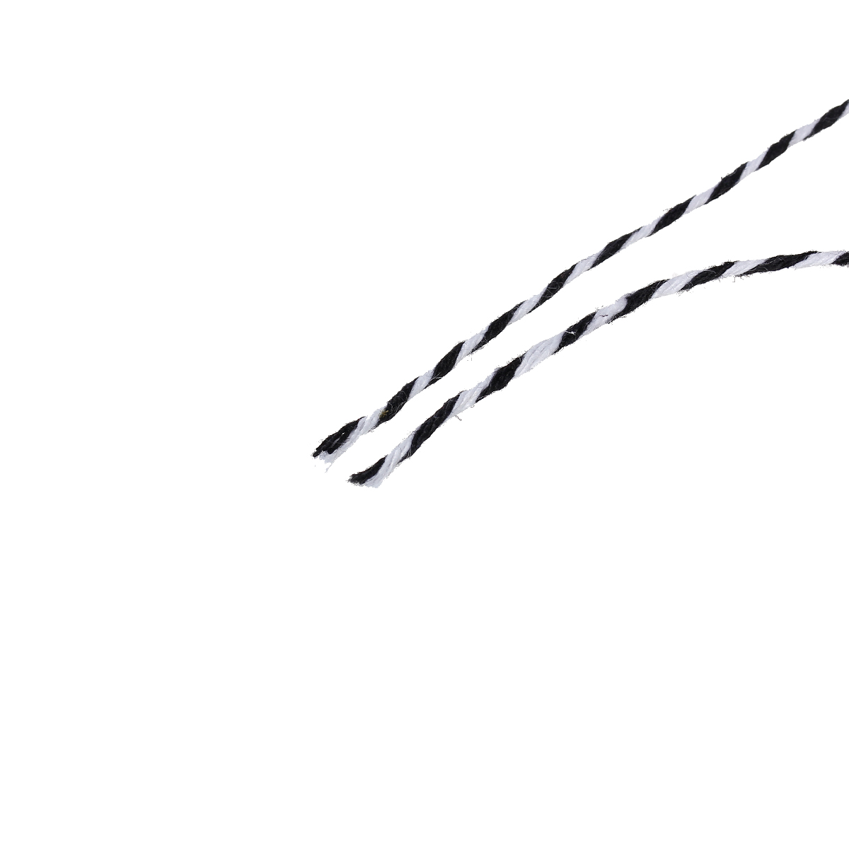 Immagine di Cotone Gioielli Filo, Corda Nero & Bianco Dia: Striscia 1.5mm 1 Rotolo