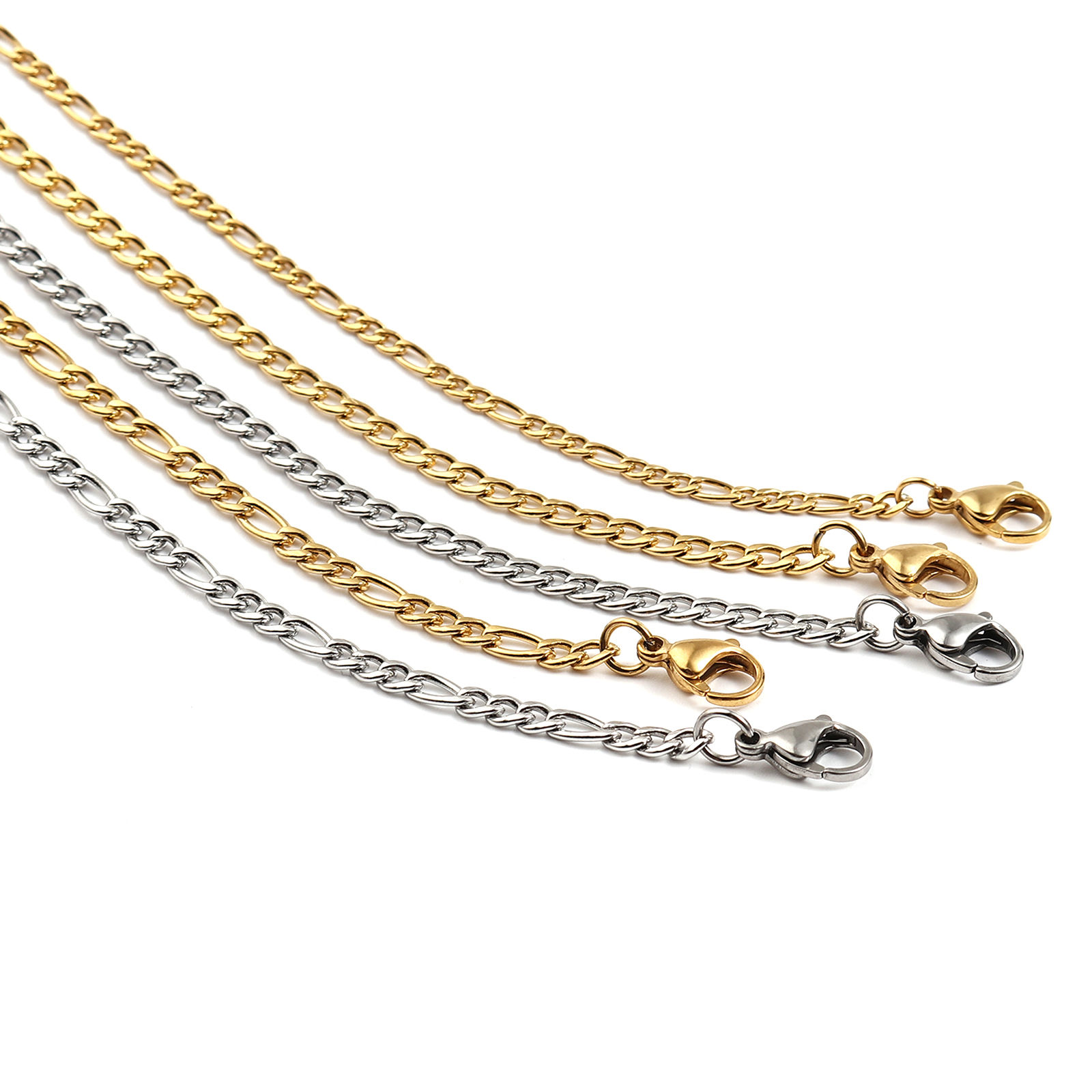 Imagen de 304 Acero Inoxidable Elegante Mascarilla y Gafas Collar con Cordón Lariat con Correa para el Cuello Tono de Plata Óvalo 54cm longitud, 1 Unidad