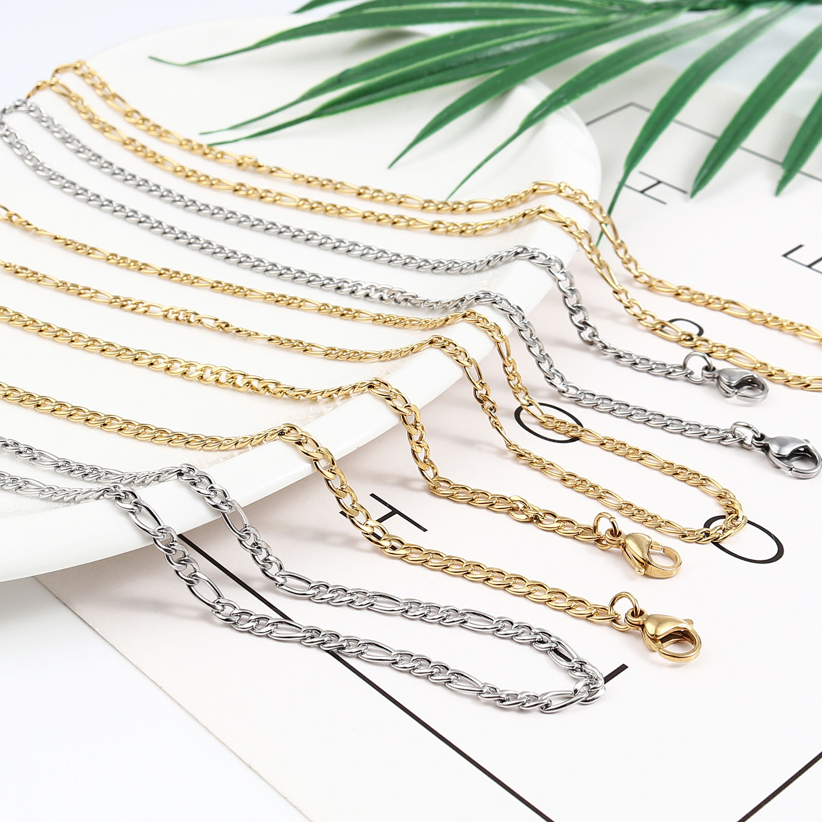 Picture of 1 Piece Vacuum Plating 304 Stainless Steel Stylish Face Mask And Glasses Neck Strap Lariat Lanyard Necklace Gold Plated Oval 54cm(21 2/8") long
