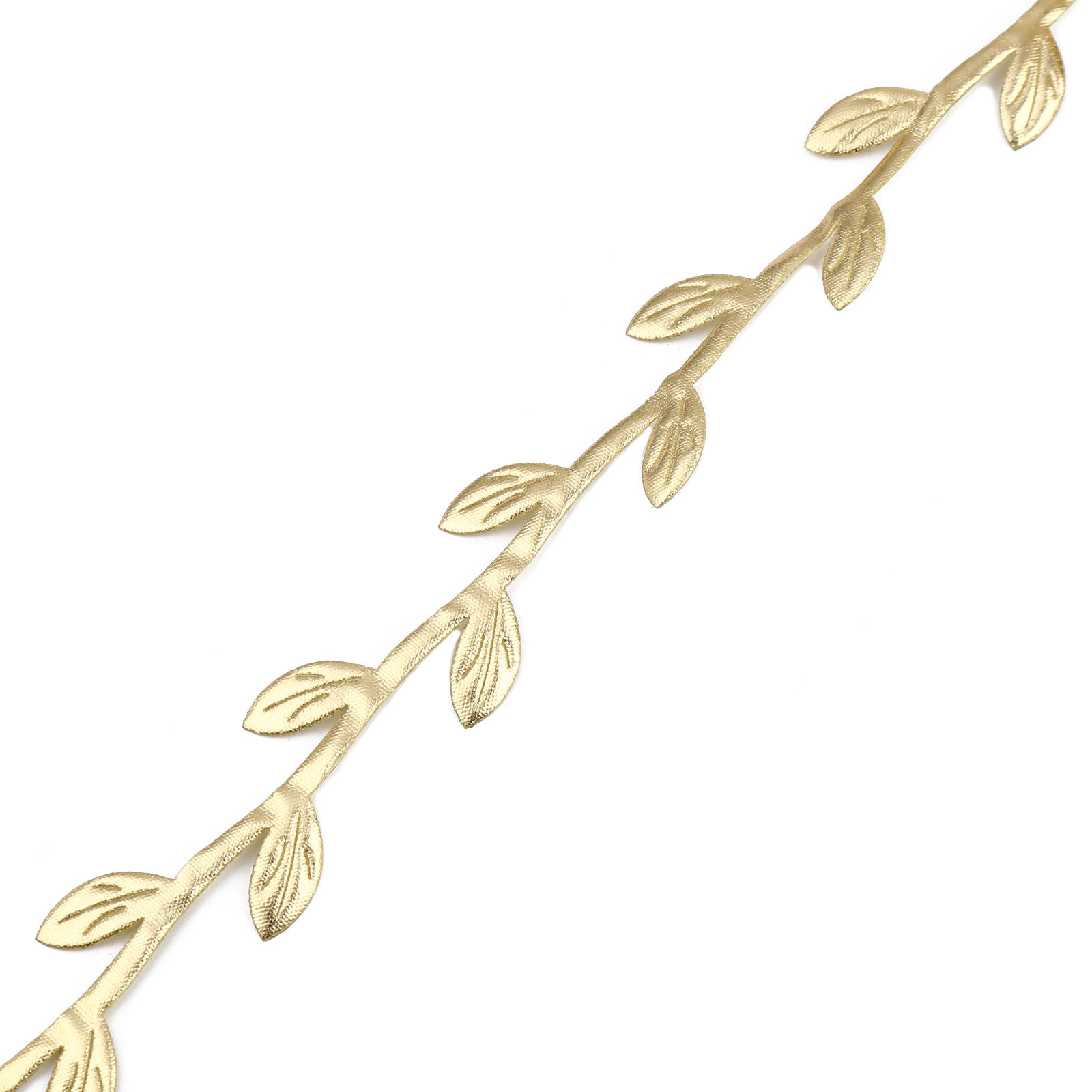 Picture of Fabric Satin Ribbon Golden Leaf 25mm, 10 M