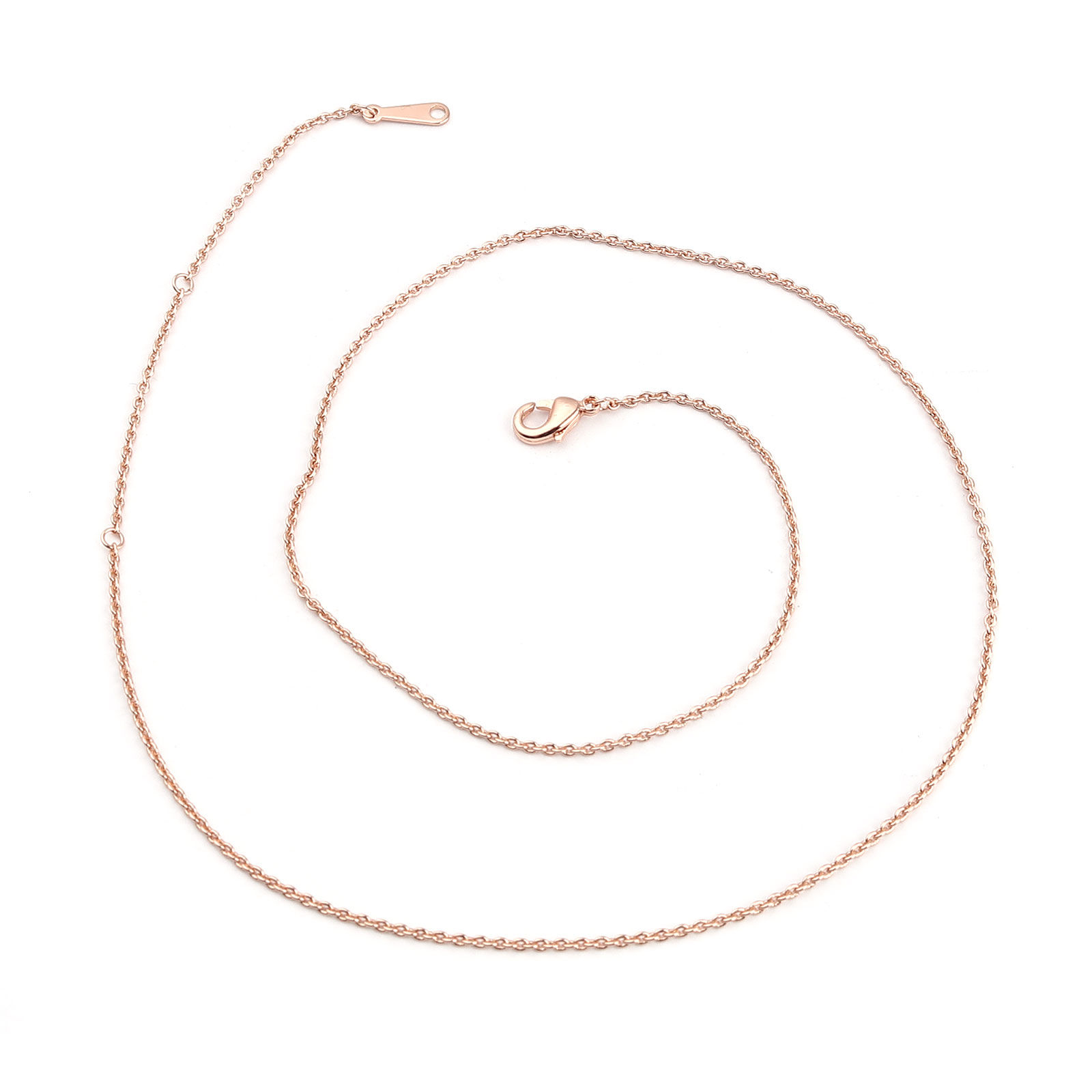 Copper Link Chain Necklace 18K Rose Gold Plated 45.2cm(17 6/8