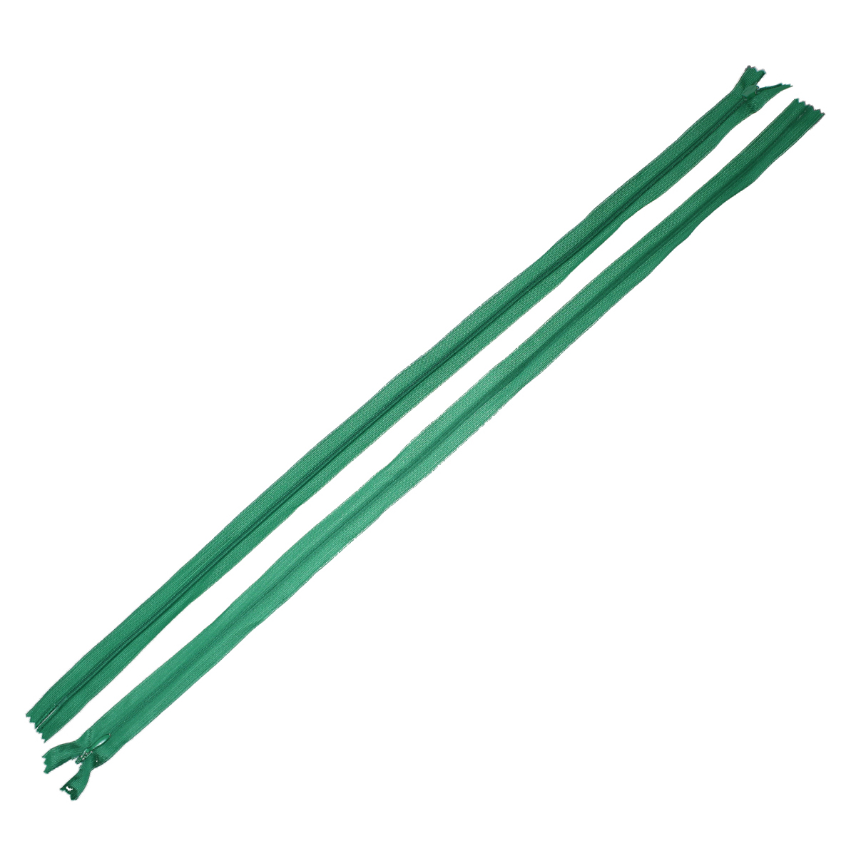 Picture of Polyester Zipper For Tailor Sewing Craft Green 60cm(23 5/8") x 2.4cm(1"), 10 PCs