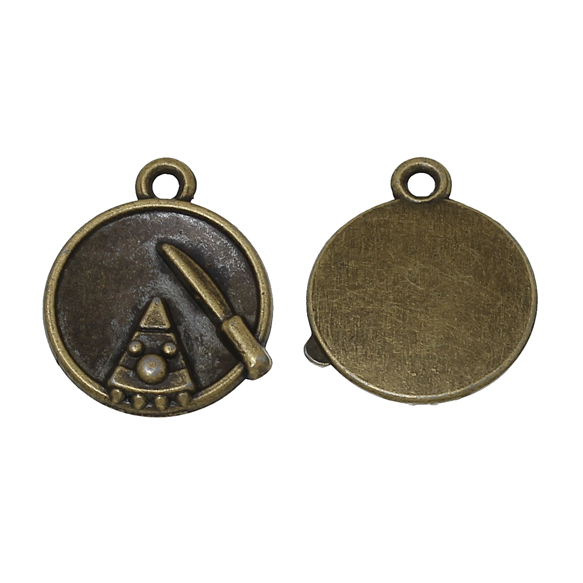 Изображение Цинковый Сплав очарование Подвески Торт Античная Бронза 18мм x 15мм, 4 ШТ