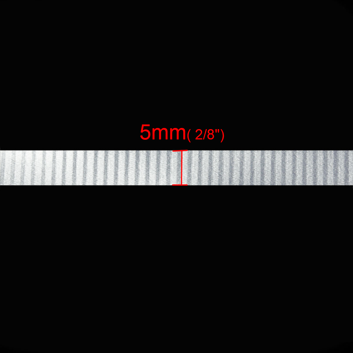 Bild von ABS Plastik Satin Band Weiß 5mm, 1 Rolle (ca. 500 Yards/Rolle)