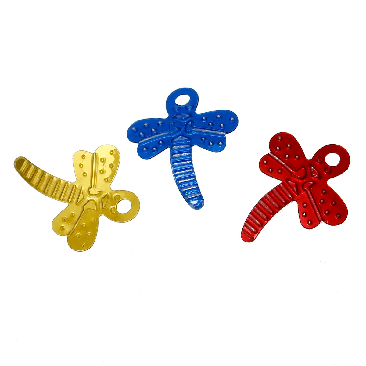 Picture of PVC Sequins Paillettes Dragonfly At Random Mixed 18mm( 6/8") x 15mm( 5/8"), 50 Grams (Approx 1000 PCs/Packet)