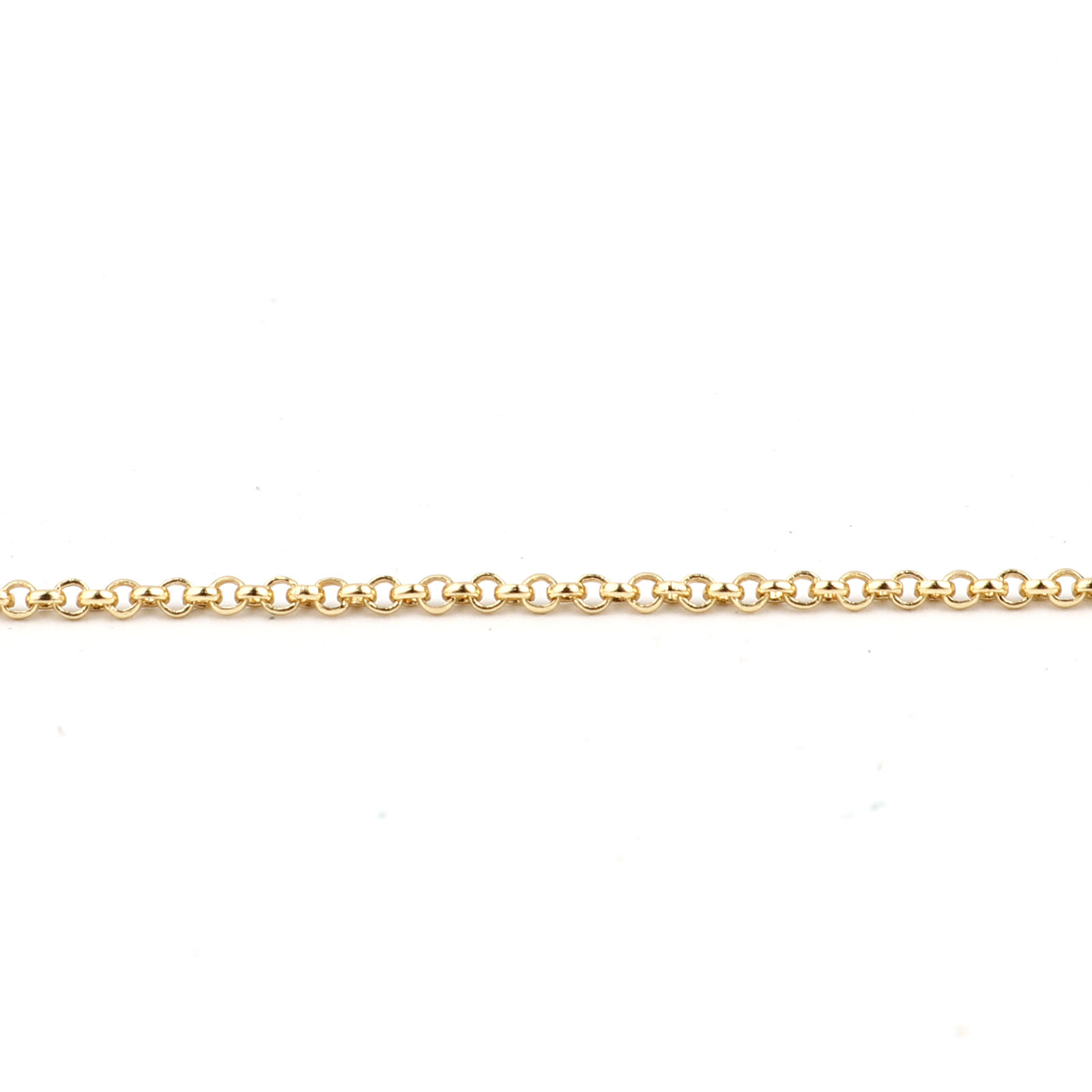 Imagen de Latón Cable Cadena Cruz Oro Real Chapado 2x2mm, 1 M