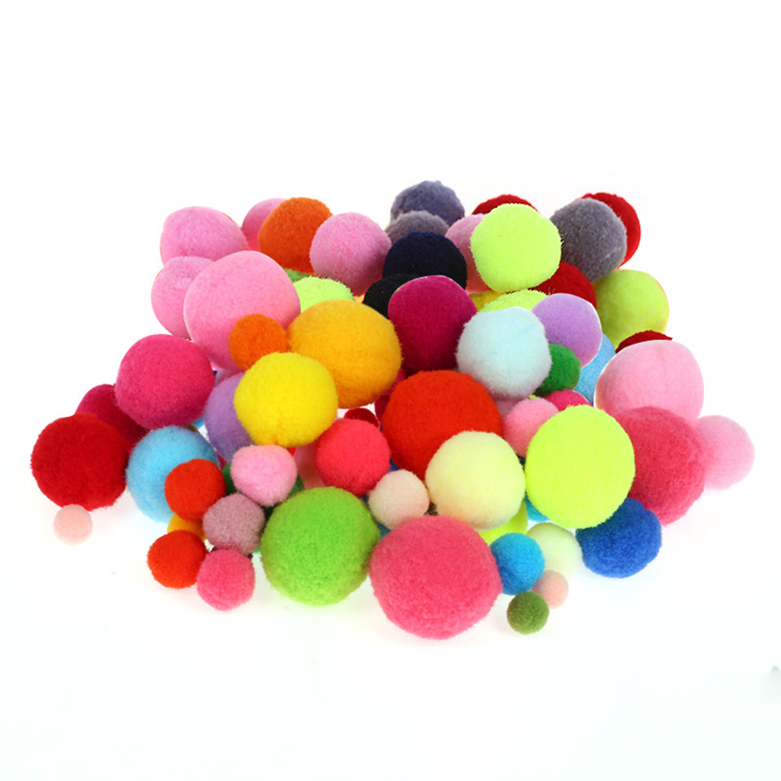 DoreenBeads. Polyester Pom Pom Balls Multicolor Ball 1 Packet