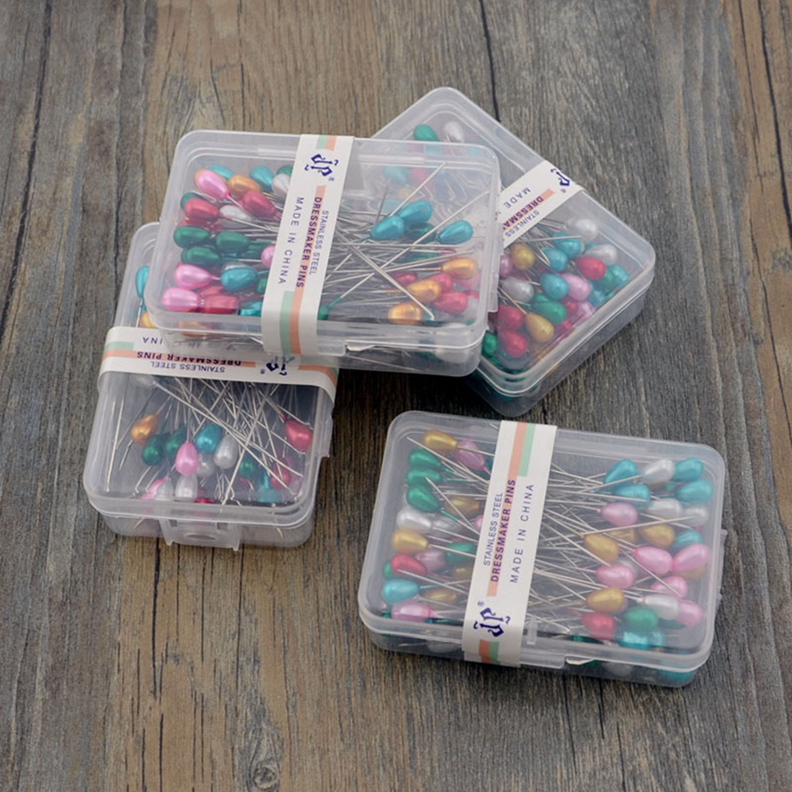 Picture of 1 Box ( 100 PCs/Box) Zinc Based Alloy Sewing Positioning Pin At Random Color 55mm